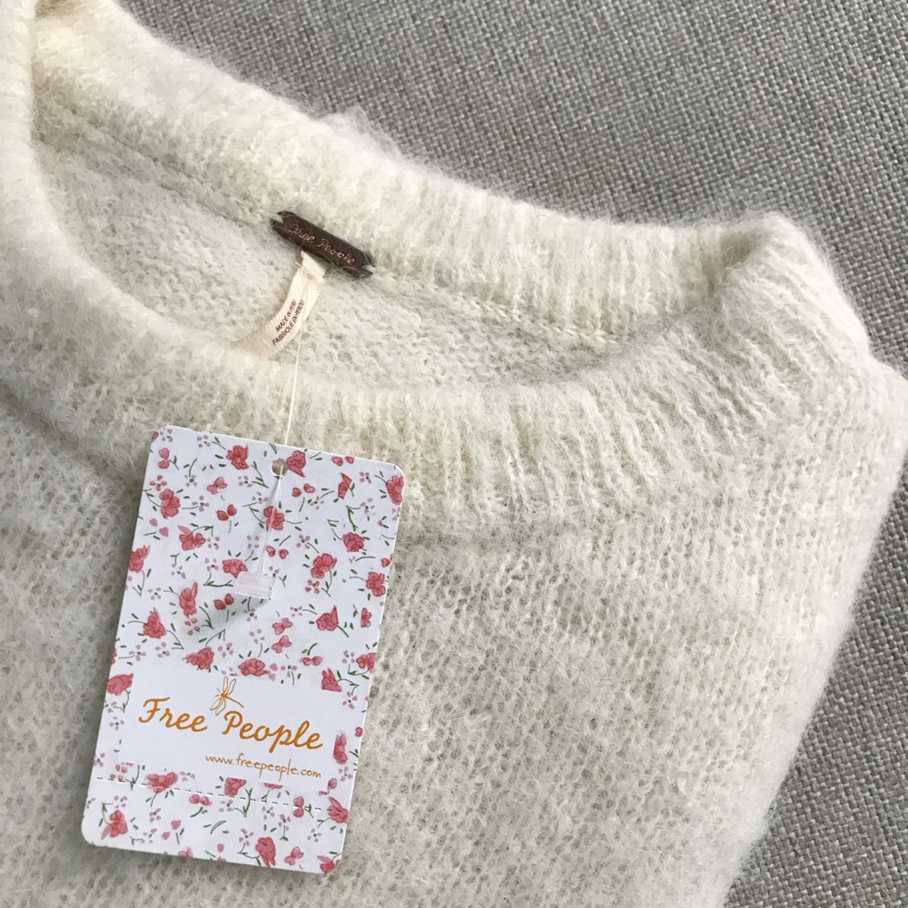 NWT - Free People Angelic Sweater - Picture 3 of 13